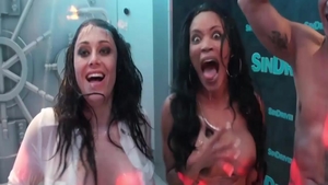 Star in her lingerie group sex