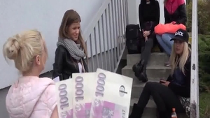 Slamming hard alongside erotic czech teen chick