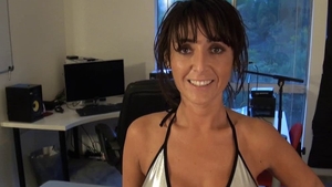 Hard pounding together with busty