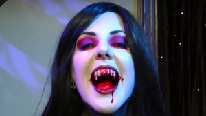 Nailing accompanied by vampire Anastasia Pierce