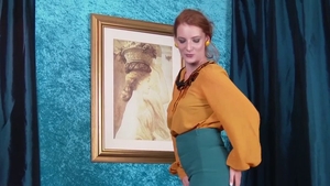 Solo beautiful girl masturbation in stockings