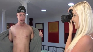 Erotic blonde Fox rough ass pounding
