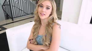 Perfect blonde haired raw deepthroat