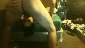 Throat fuck on web-cam starring amateur