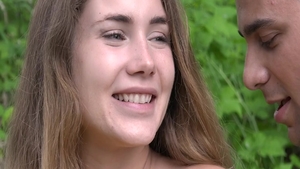 Very hot Mary Rock raw cumshot outdoors
