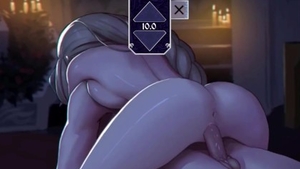 Passionate doll sex with toys on Halloween