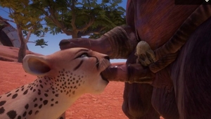 Wild and muscled amateur POV facial 3d