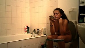 Sex scene alongside wet european teen chick