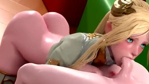 3d amazing chick ass pounding