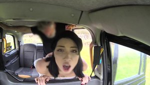 FakeTaxi - Shaved Rina Ellis pussy fucking deepthroat