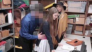 Shop Lyfter - Hard slamming accompanied by teen Samantha Hayes