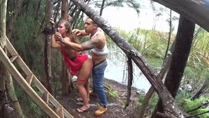 Kaylee Banks goes in for hard pounding