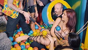 Crowd Bondage: European girl Amina Danger wants hard sex