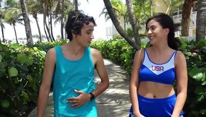 BANG.com: Naughty cheerleader Natalie Brooks lusts swallow